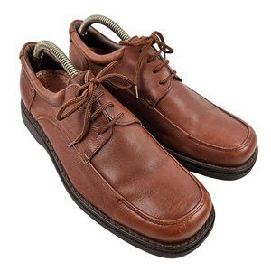 Dustin Shoes Mens 42-43 Brown Leather Casual Oxford Dressy Lace Up Business